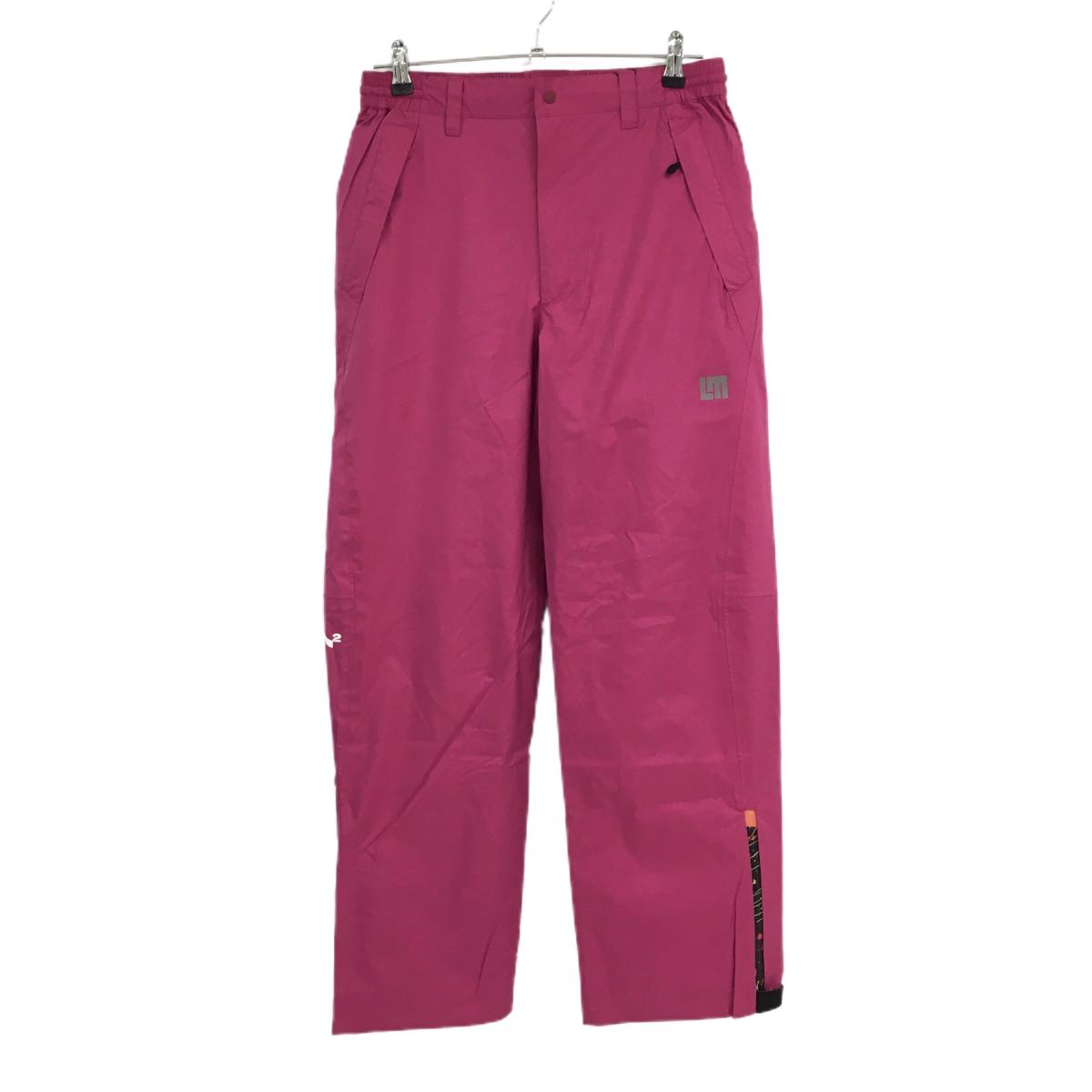 【新品】ラウドマウス レインパンツ ピンク×黒 一部スプラッシュ柄  レディース LL ゴルフウェア LOUDMOUTH