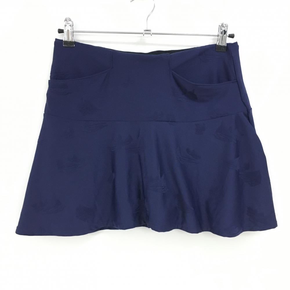 【超美品】RLXラルフローレン スカート ネイビー 地模様 内側インナーパンツ  レディース SP  ゴルフウェア Ralph Lauren