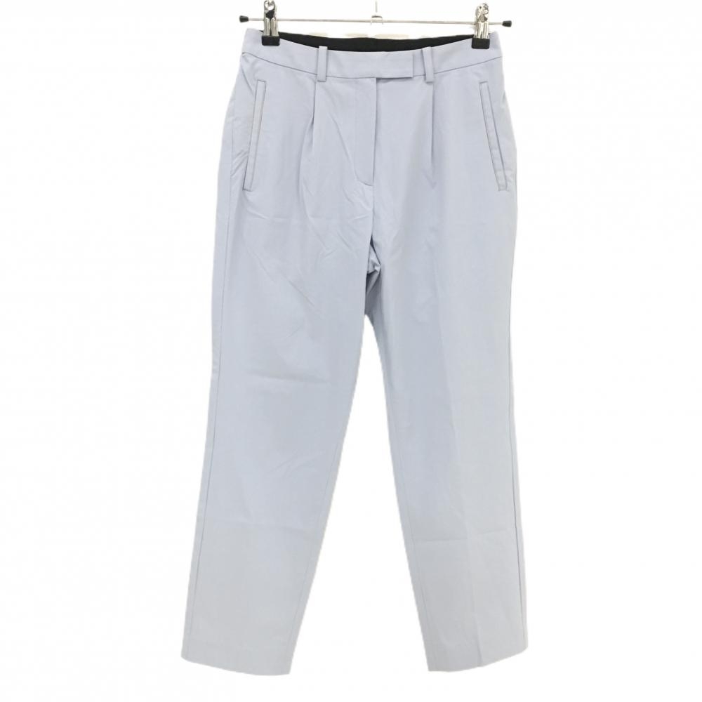 ランバンスポール ナイロンパンツ ライトブルー ストレッチ 後ろウエストゴム レディース 36(S) ゴルフウェア LANVIN SPORT