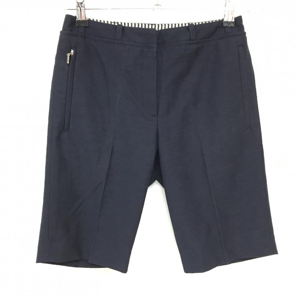 ランバンスポール ハーフパンツ ダークネイビー 後ロゴ  レディース 36(S) ゴルフウェア LANVIN SPORT