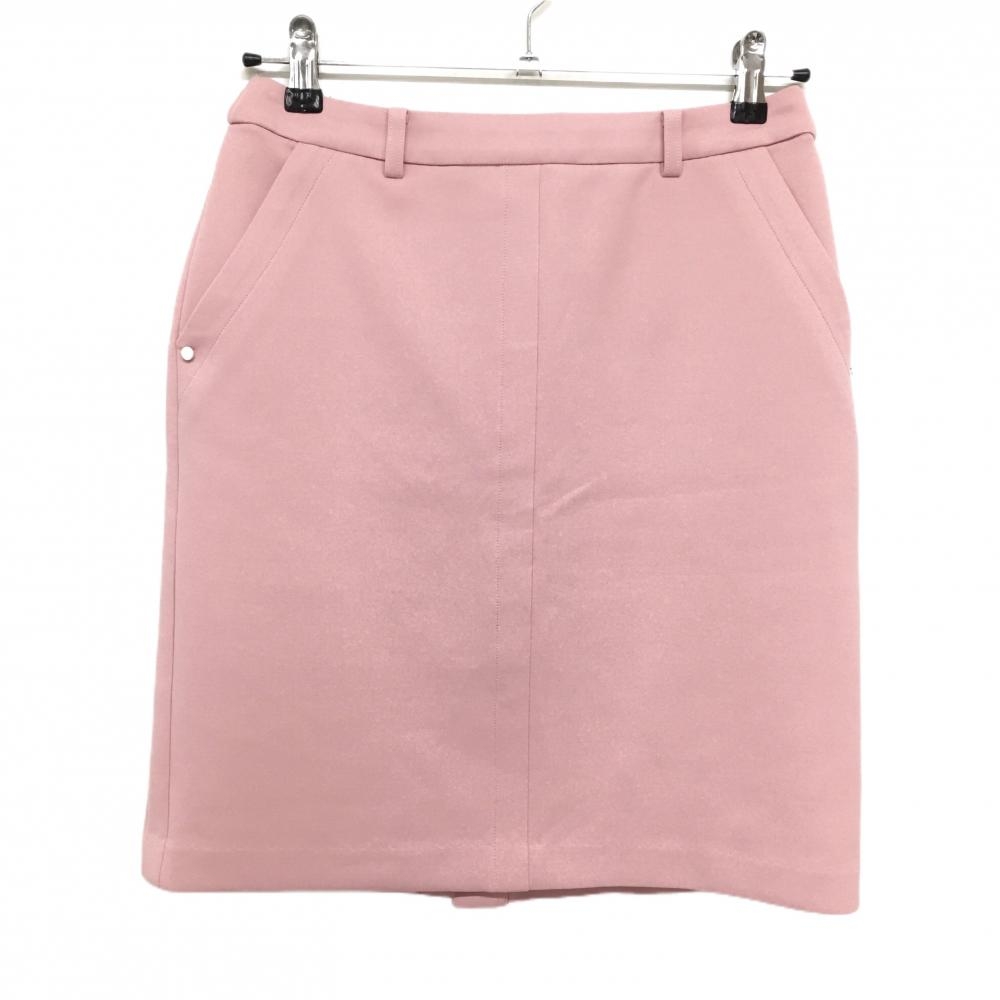 【超美品】ランバンスポール スカート ピンク ストレッチ ウエスト一部ゴム レディース 38(M) ゴルフウェア LANVIN SPORT