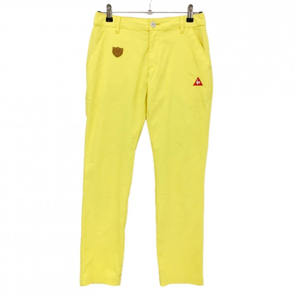 ルコックゴルフ パンツ イエロー バックロゴ レディース 11 ゴルフウェア le coq sportif
