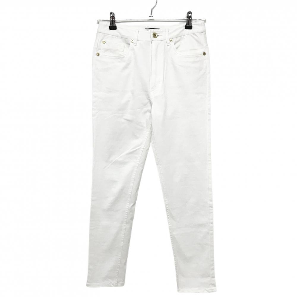 【美品】ルコック パンツ 白系 コットン混 ストレッチ レディース S ゴルフウェア le coq sportif