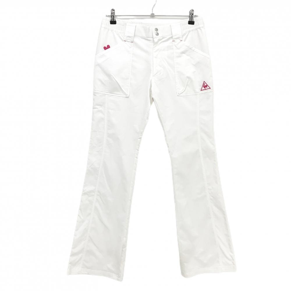 ルコックゴルフ パンツ 白 ストレッチ シャカシャカ  レディース 11 ゴルフウェア le coq sportif