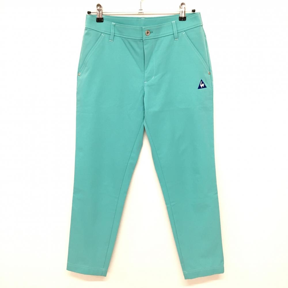 ルコックゴルフ パンツ ライトグリーン ロゴ刺しゅう シンプル  レディース 13 ゴルフウェア le coq sportif