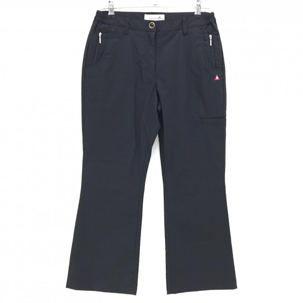 【超美品】ルコックゴルフ パンツ 黒 ロゴレッド レディース 13 ゴルフウェア le coq sportif