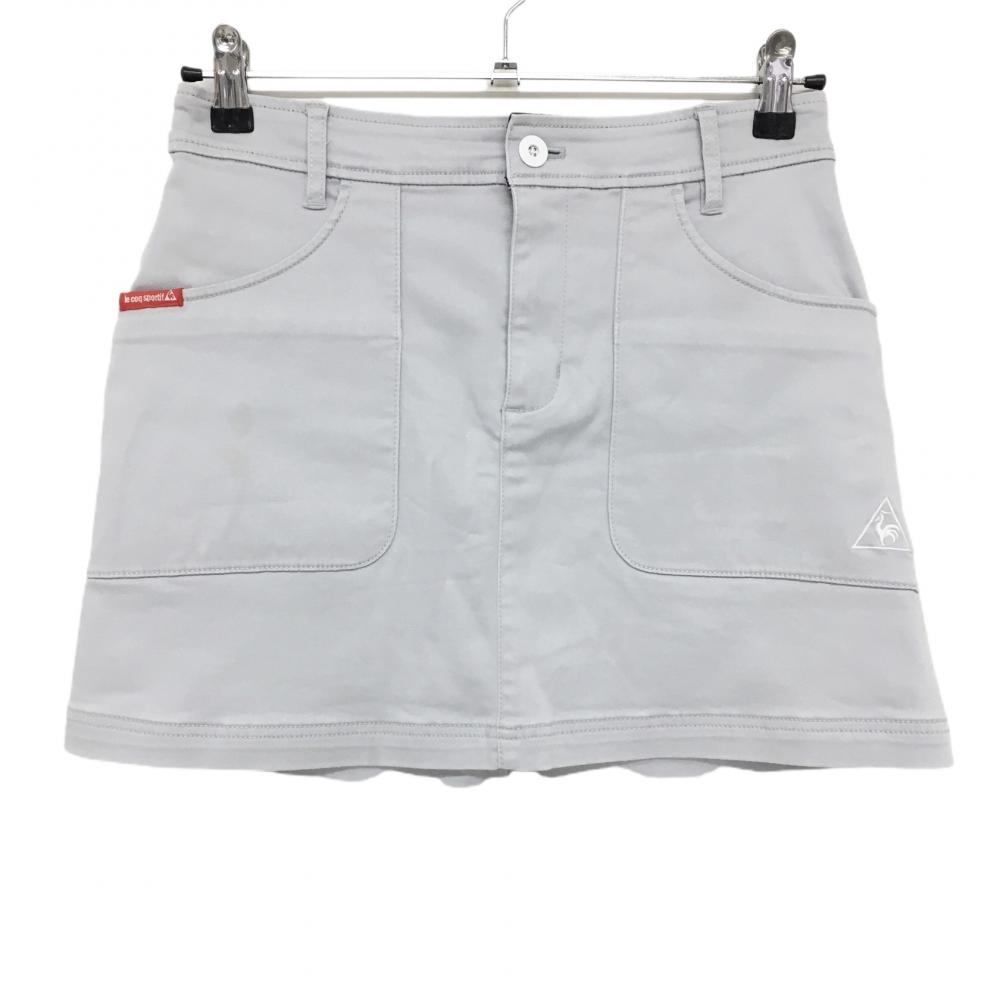 ルコック スカート グレー シンプル ストレッチ  レディース 9 ゴルフウェア le coq sportif