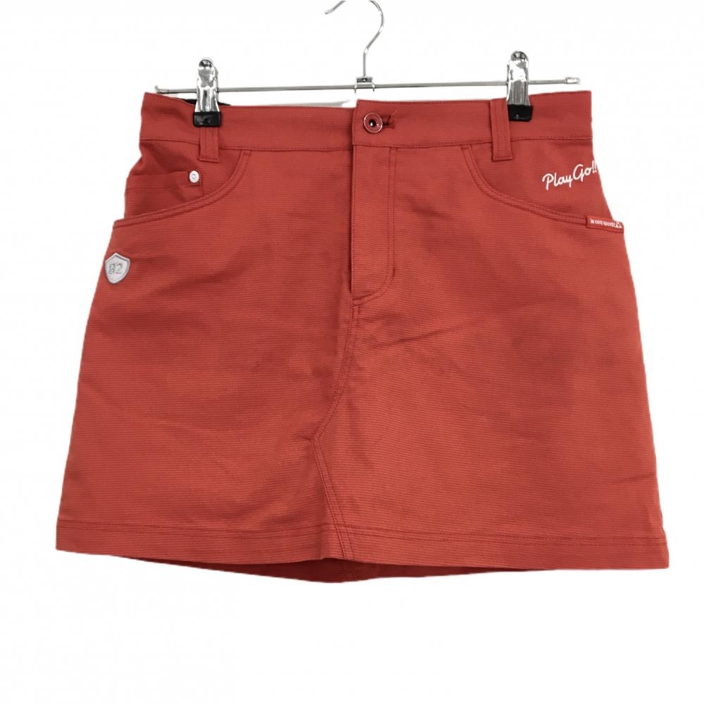 【超美品】ルコック スカート レッド ロゴ白 内側インナーパンツ レディース 9 ゴルフウェア le coq sportif