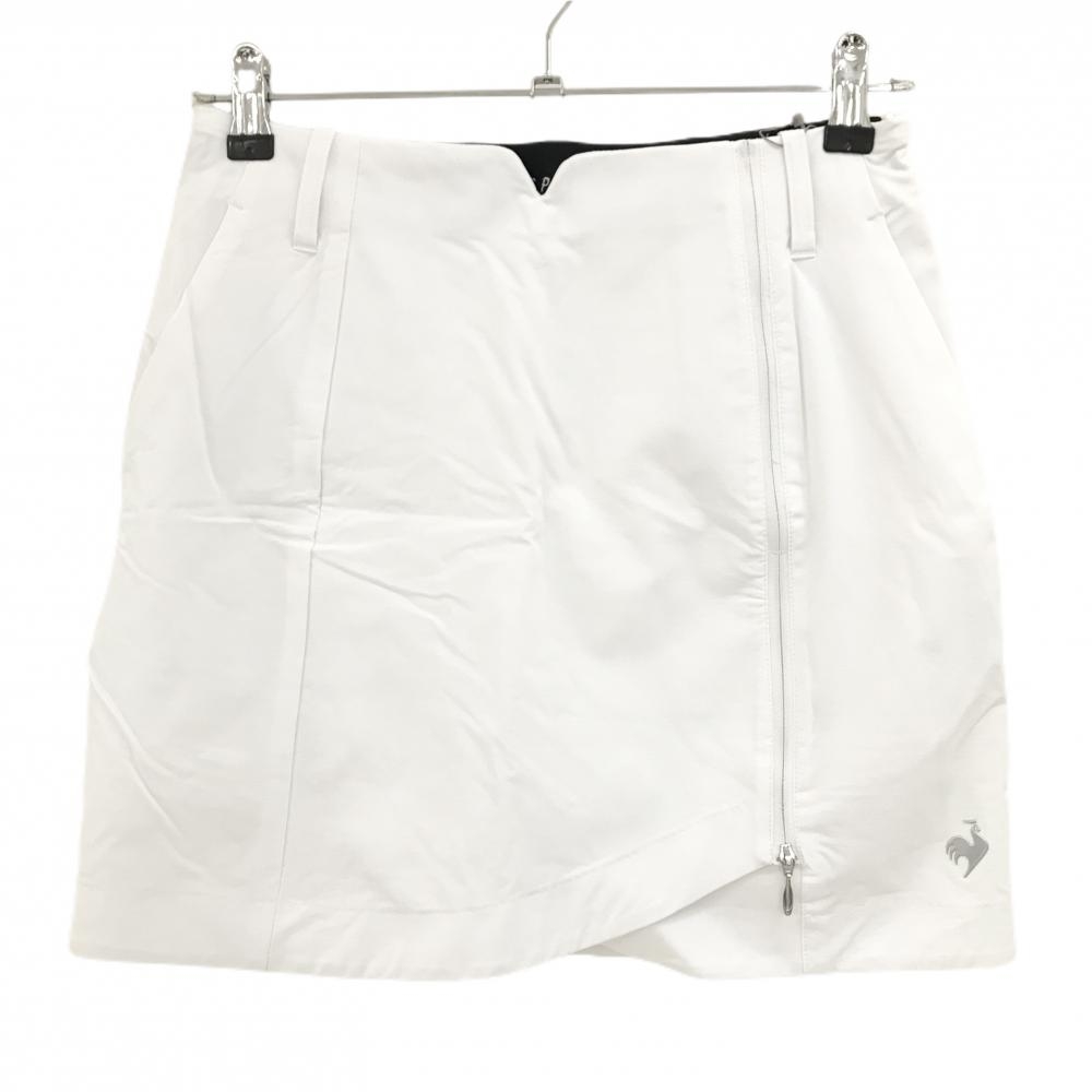【新品】ルコックゴルフ ナイロンスカート 白 ストレッチ 内側インナーパンツ レディース 11 ゴルフウェア le coq sportif