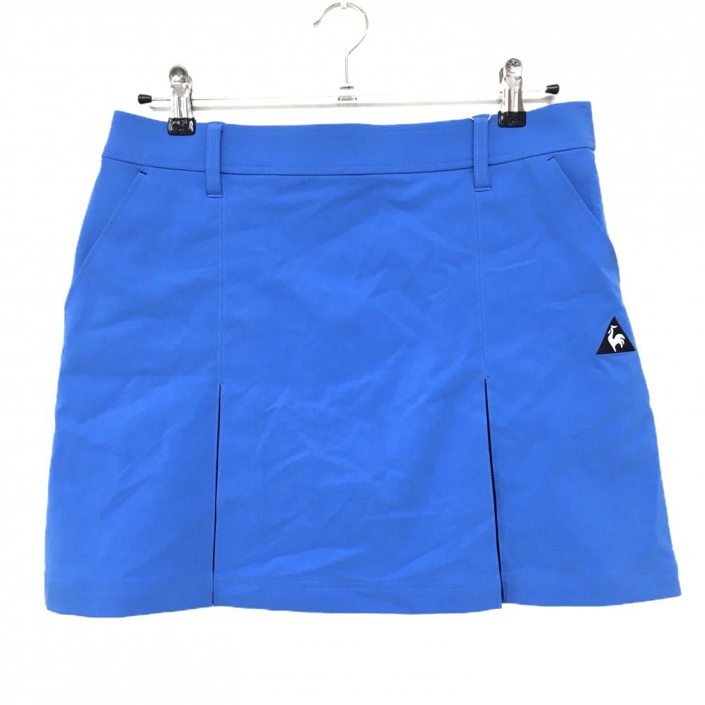 【新品】ルコックゴルフ スカート ブルー ロゴ刺しゅう ストレッチ レディース 13 ゴルフウェア le coq sportif