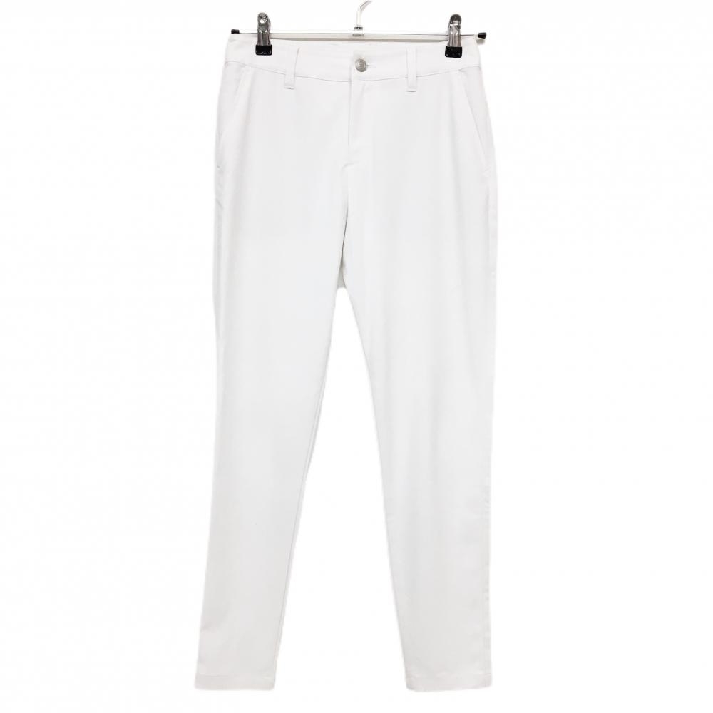 ロサーセン パンツ 白 織生地 ロゴネイビーｓ レディース 38(S) ゴルフウェア Rosasen