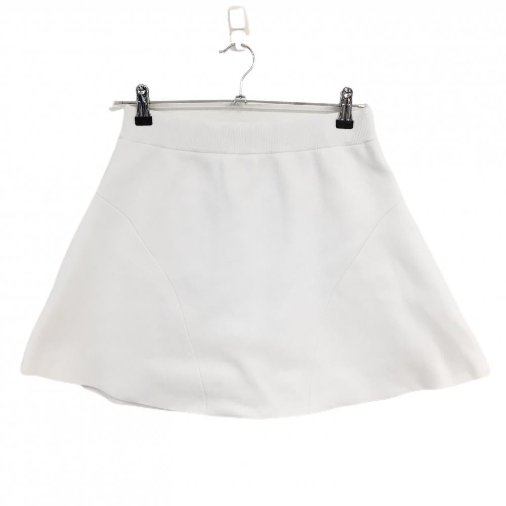 ロサーセン ニットスカート 白 裏地付き レディース 40(M) ゴルフウェア Rosasen