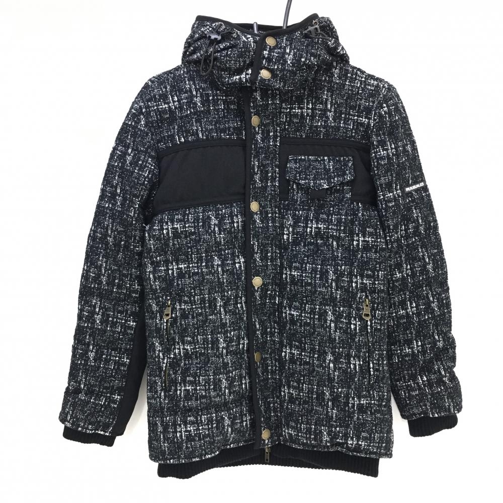 【新品】ウノピゥウノウグァーレトレリラックス 2WAYダウンジャケット 黒×白  メンズ M ゴルフウェア 1PIU1UGUALE3 RELAX