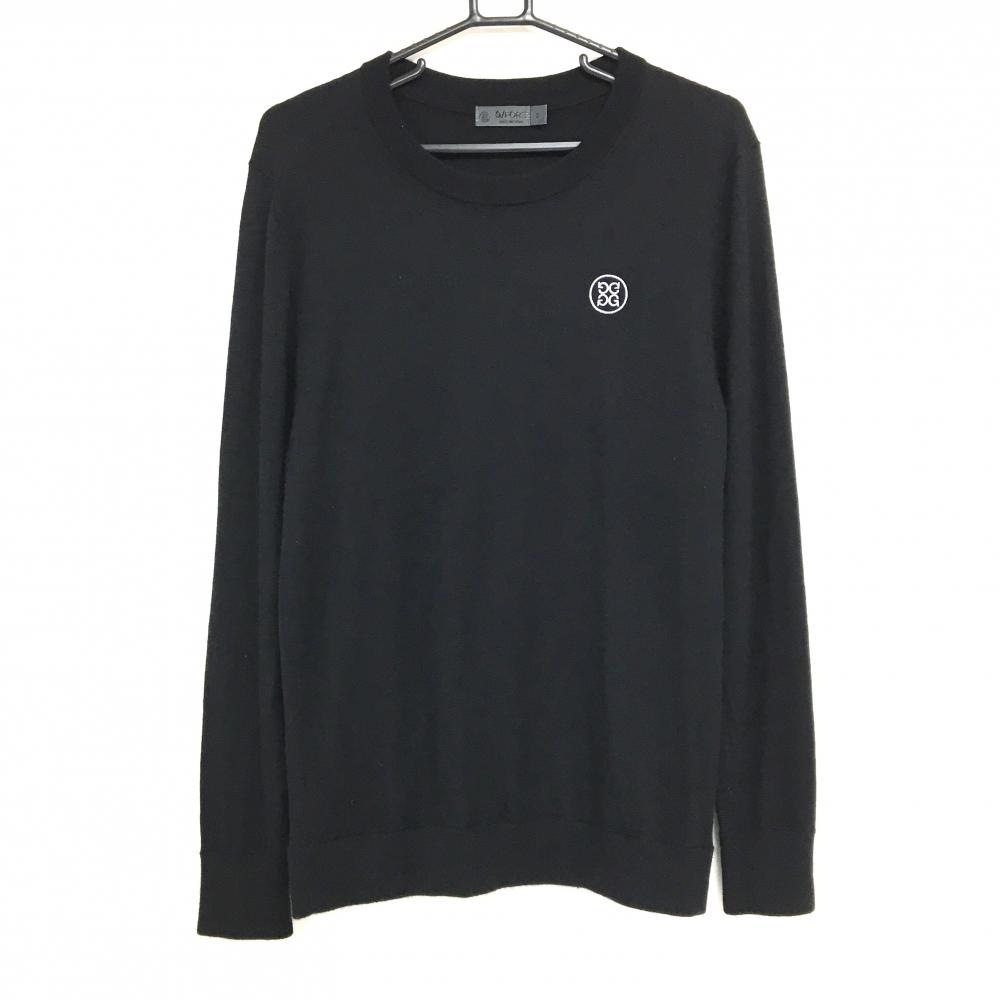 ジーフォア セーター 黒 カシミヤ100％ ニット 薄手  メンズ L ゴルフウェア G/FORE