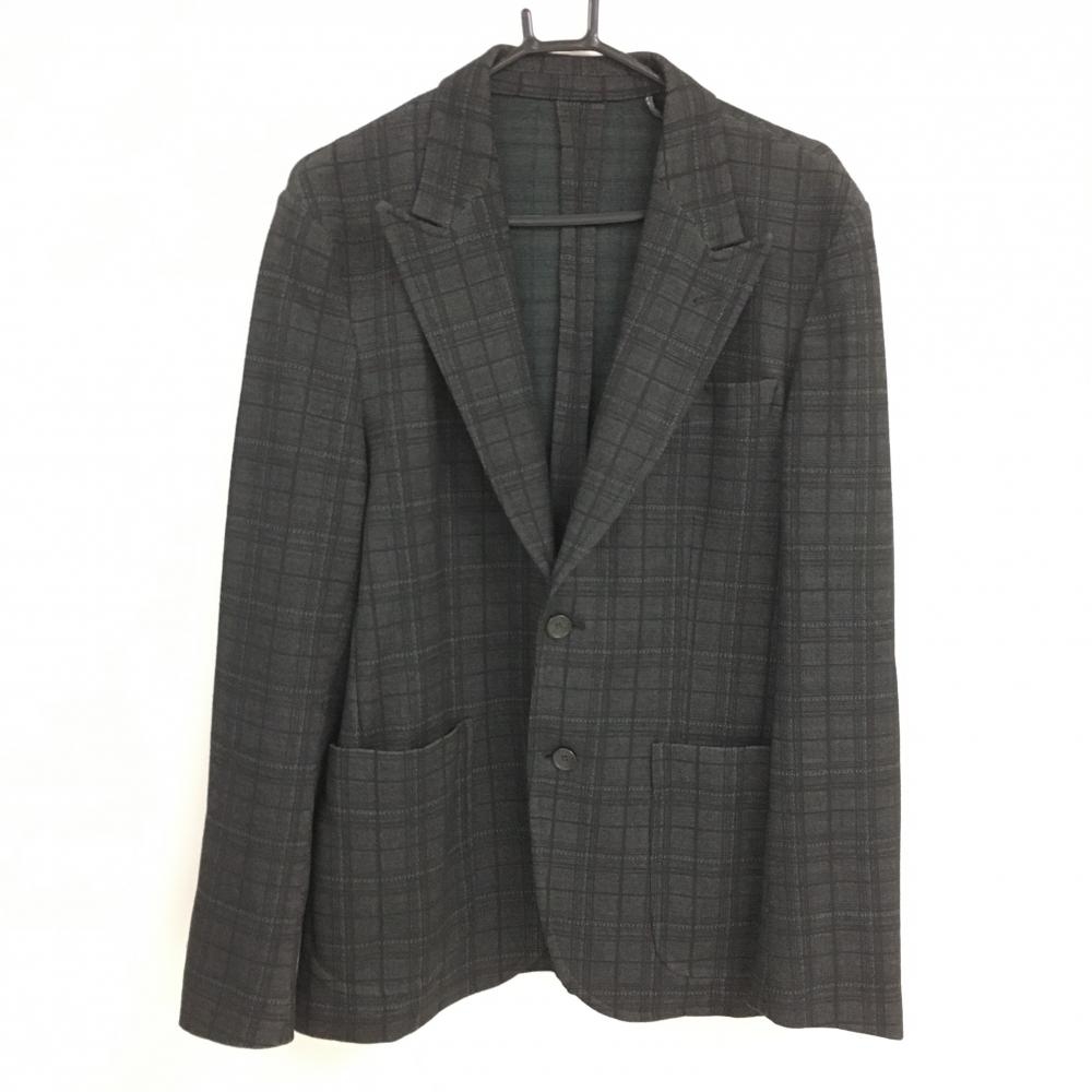 【美品】バルバッティ テーラードジャケット グレー×黒 チェック  メンズ  ゴルフウェア Barbati