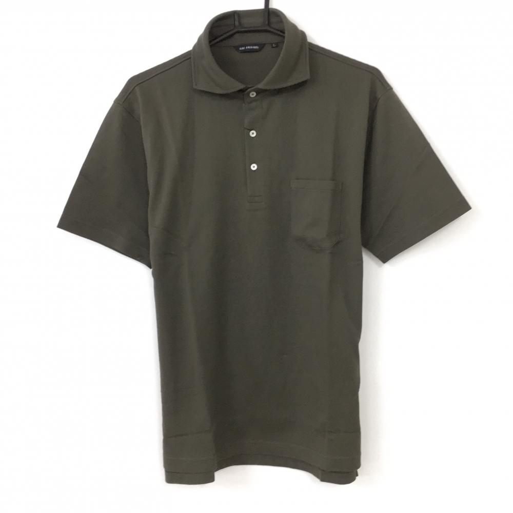 【新品】60％OFF～GDO ジーディーオーオリジナル 半袖ポロシャツ ブラウン  メンズ L ゴルフウェア