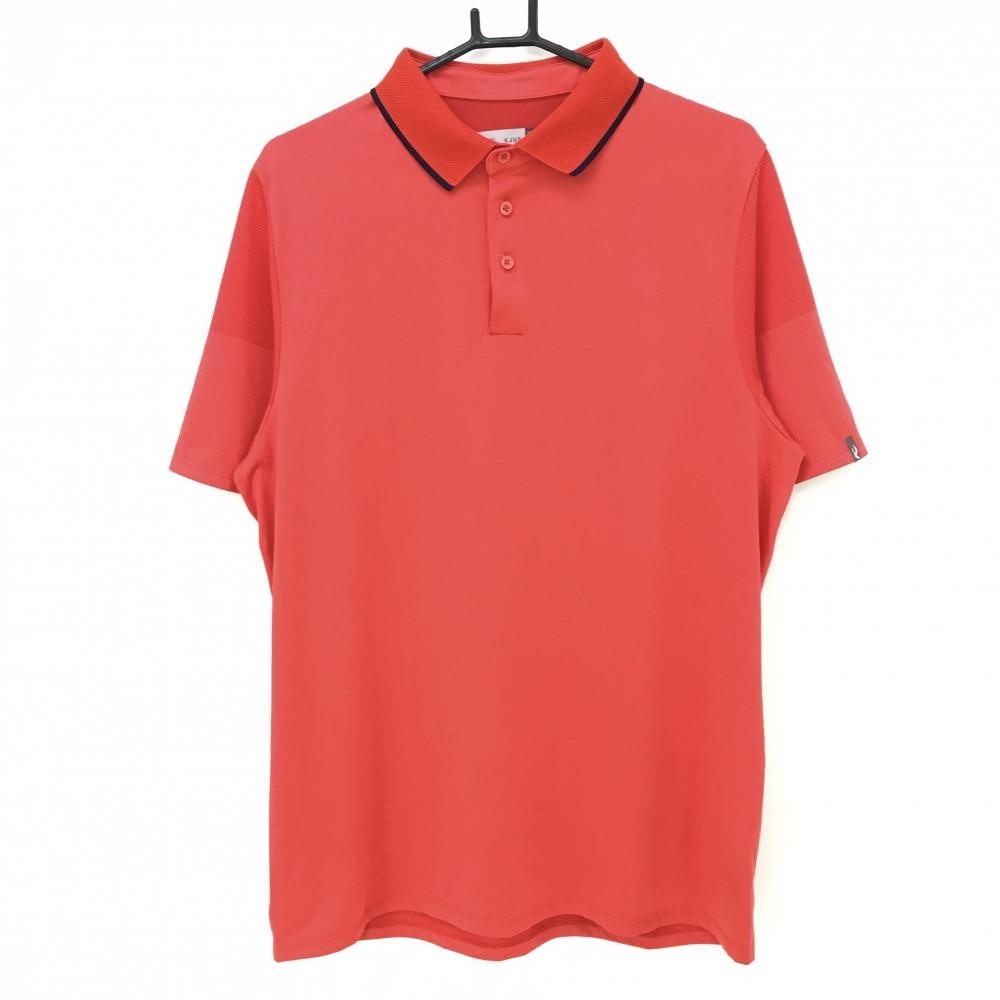 【超美品】チュース 半袖ポロシャツ レッド 一部メッシュ メンズ 52/L ゴルフウェア KJUS 画像