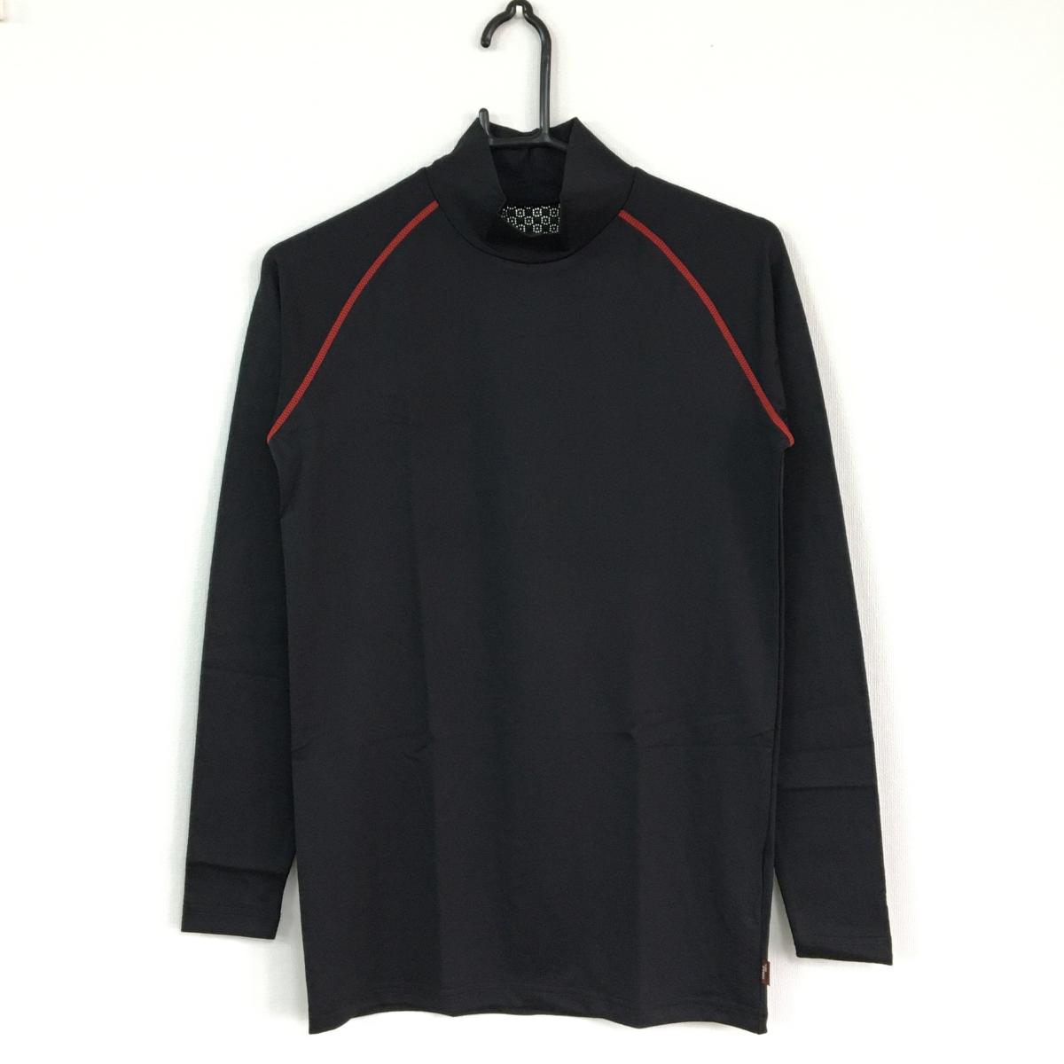 新品 Axel アクセル 長袖ハイネックインナーシャツ 黒 レッド Terax Hot Teraxプリント加工 メンズ L ゴルフウェア 中古ゴルフウェア通販サイトreonard レオナード