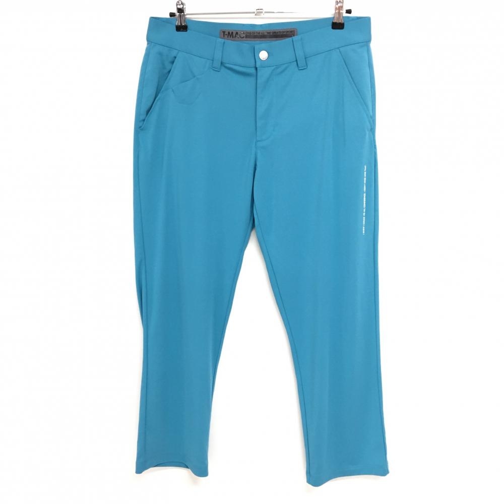 【超美品】ティーマック パンツ ライトブルー ストレッチ メンズ 48 ゴルフウェア T-MAC