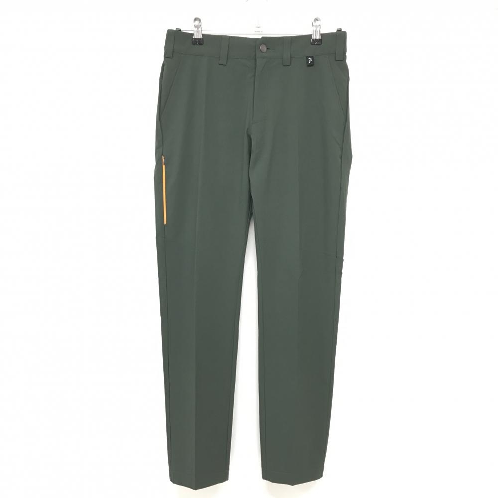 【超美品】ピークパフォーマンス パンツ ダークグリーン ストレッチ 後ろウエストゴム メンズ 32/30 ゴルフウェア Peak Performance