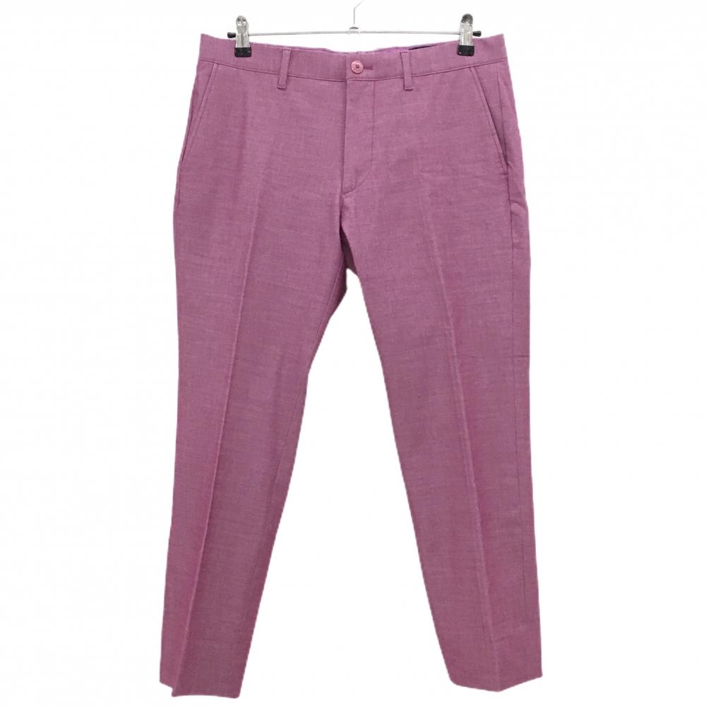 【超美品】ビースリーメン パンツ パープルピンク ストレッチ  メンズ III(L) ゴルフウェア B-THREE MEN