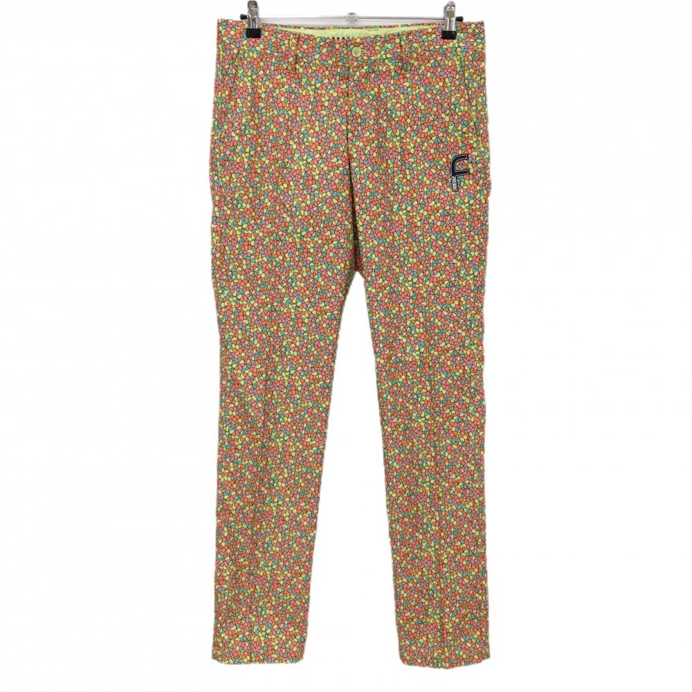 【超美品】フィッチェゴルフ パンツ グリーン×マルチカラー 総柄 メンズ L ゴルフウェア FICCE GOLF