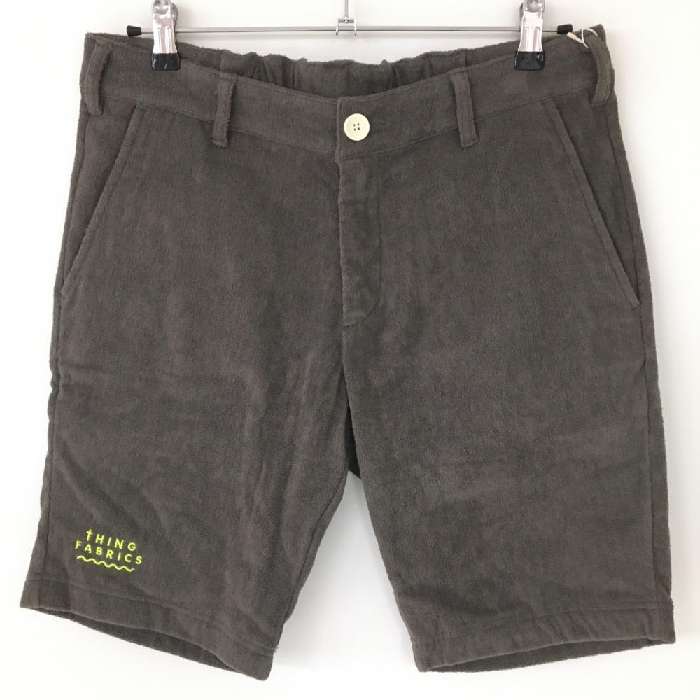 【新品】パームスアンドコー ハーフパンツ グレー パイル地 今治 メンズ XL ゴルフウェア PALMS&CO.
