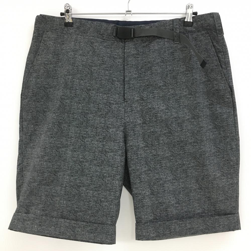 【新品】サルベージパブリック ハーフパンツ 杢グレー クールドッツ 通気性 ウエスト調節ベルト付 メンズ XL ゴルフウェア SALVAGE PUBLIC