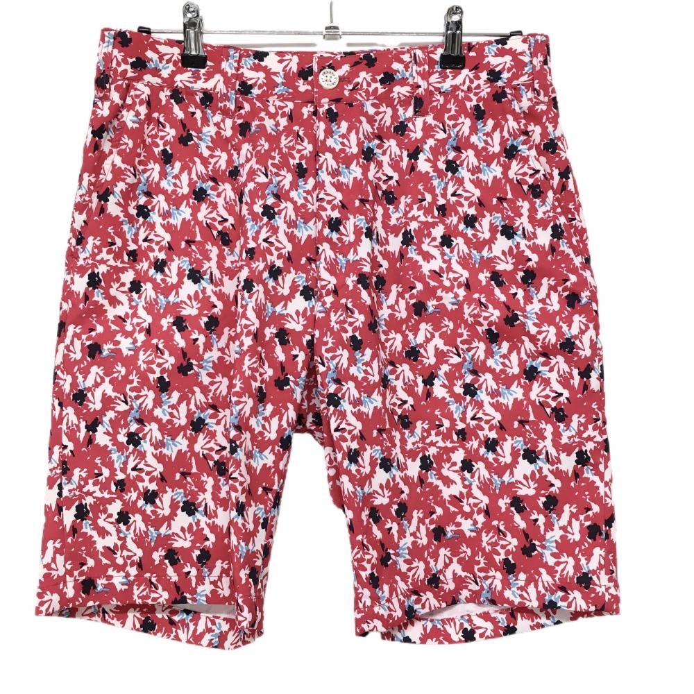 【超美品】エピキュール ハーフパンツ レッド×ネイビー 総柄  メンズ M ゴルフウェア EPICURE