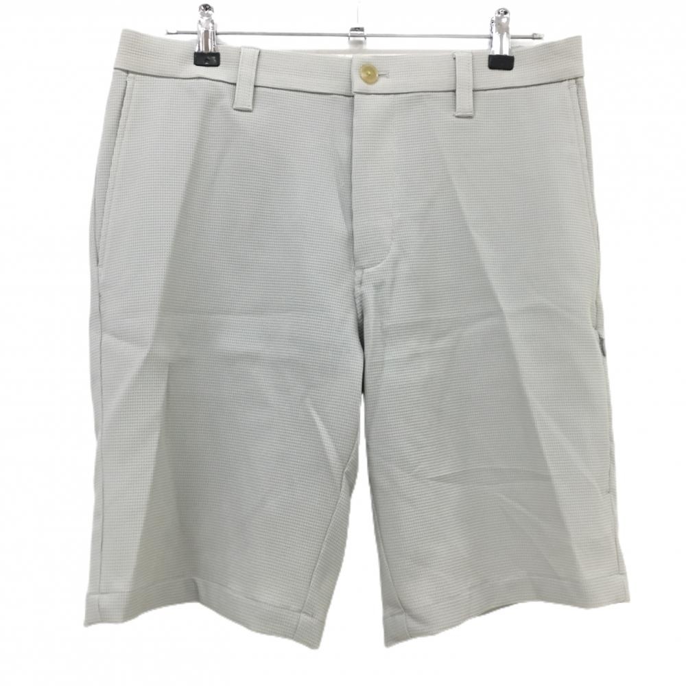 【美品】ドゥクラッセ ハーフパンツ グレー 織生地 ストレッチ  メンズ L ゴルフウェア DoCLASSE