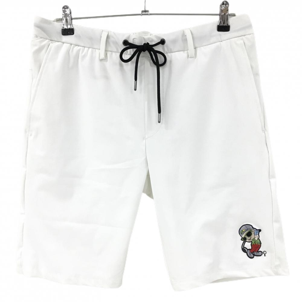 【新品】スターリアン ハーフパンツ 白 メッシュ裏地 ストレッチ  メンズ 3 ゴルフウェア STARLEAN TOKYO