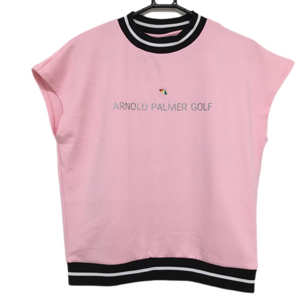 【新品】アーノルドパーマーゴルフ ノースリーブシャツ ピンク  レディース O ゴルフウェア 2023年モデル アーノルドパーマーゴルフ