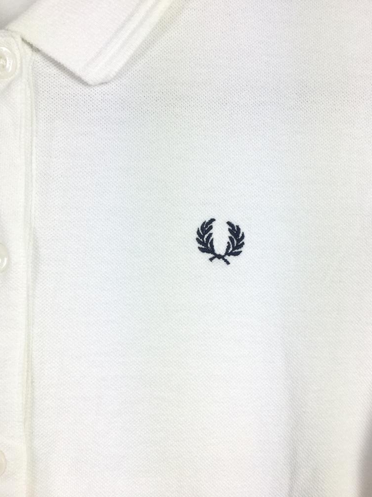 Fred Perry フレッドペリー ポロシャツワンピース 白 黒 ダークグリーン チェック柄 レディース M ゴルフウェア I 中古ゴルフ ウェア通販サイトreonard レオナード