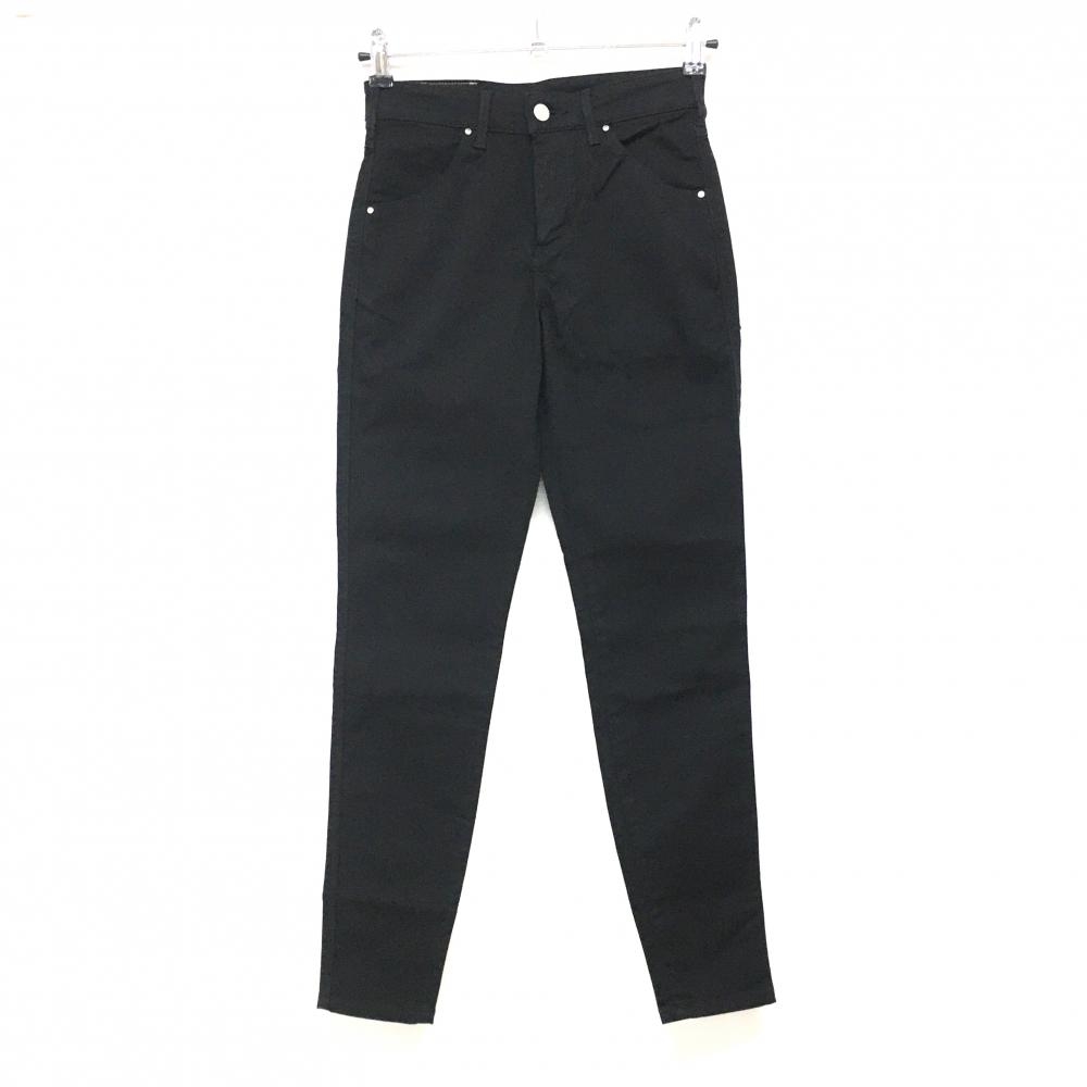 【超美品】リー パンツ 黒 バンダナ付 ストレッチ レディース XS ゴルフウェア Lee