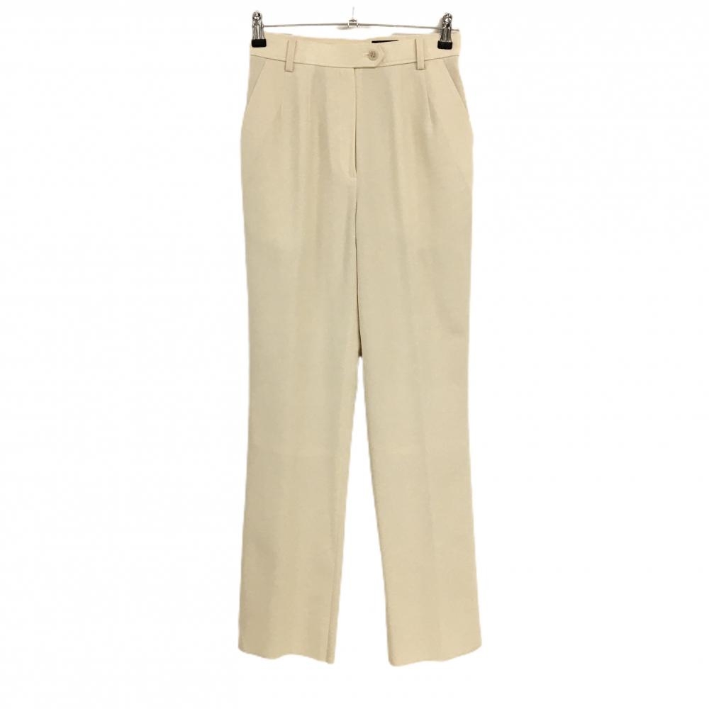 【未使用品】トラサルディゴルフ パンツ アイボリー ストレッチ 一部裏地付 レディース M ゴルフウェア TRUSSARDI