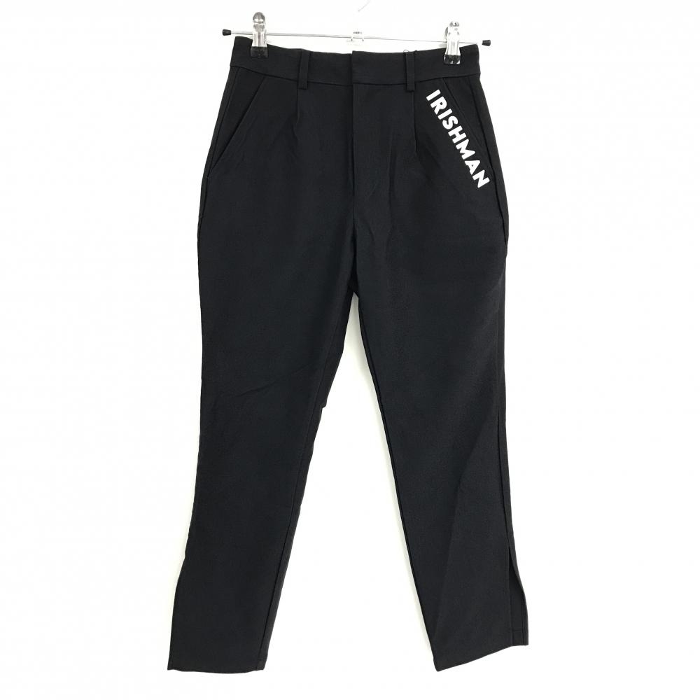 【新品】アイリッシュマン パンツ ダークネイビー ストレッチ 裾スリット レディース S ゴルフウェア IRISHMAN