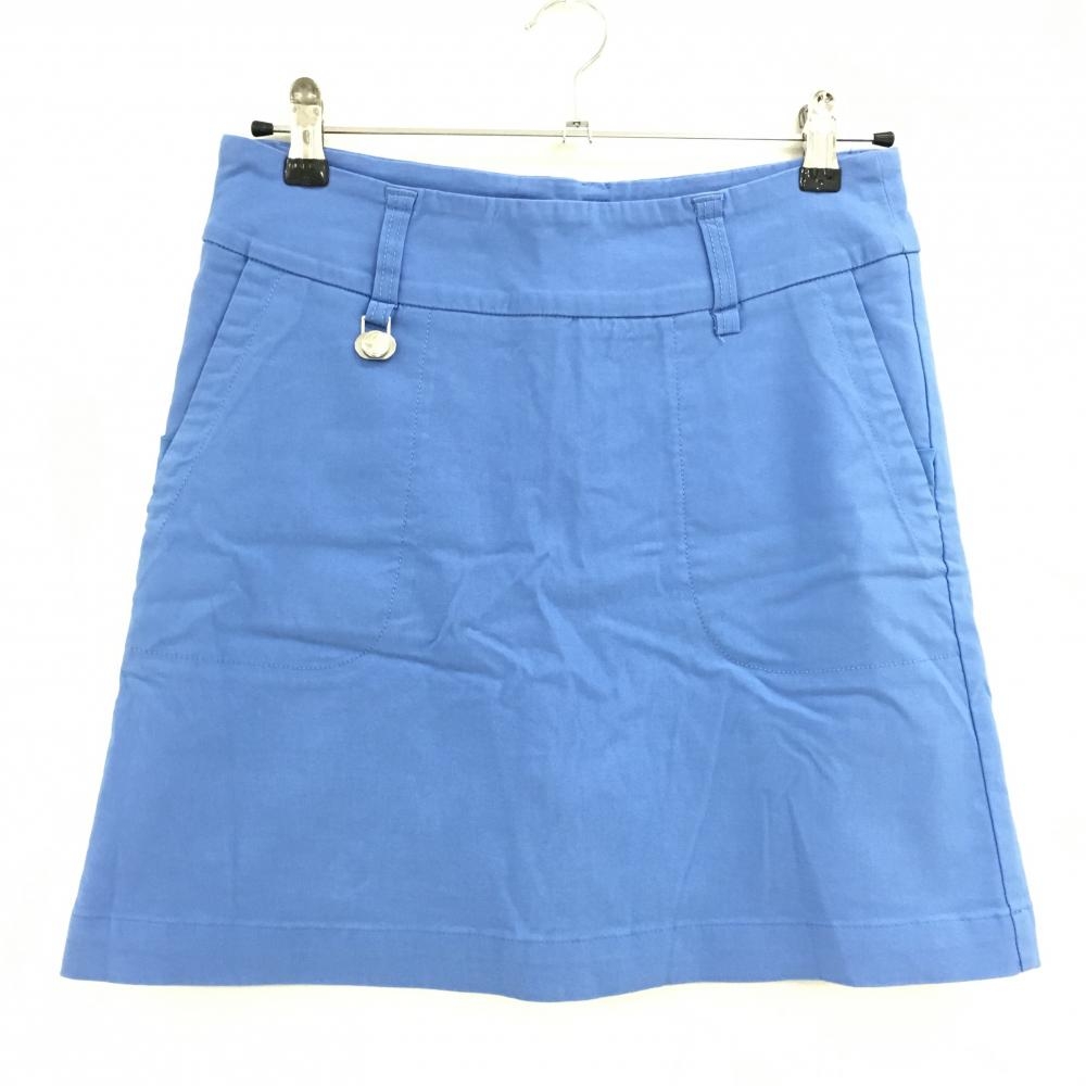 【美品】デイリースポーツ スカート ブルー ストレッチ  レディース L ゴルフウェア DAILY SPORTS