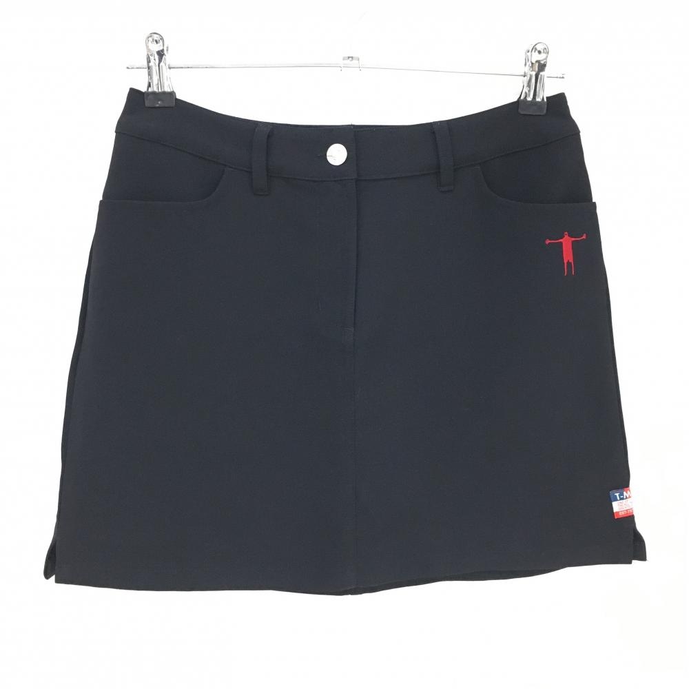 ティーマック スカート 黒 ストレッチ ロゴ レディース 61 ゴルフウェア T-MAC