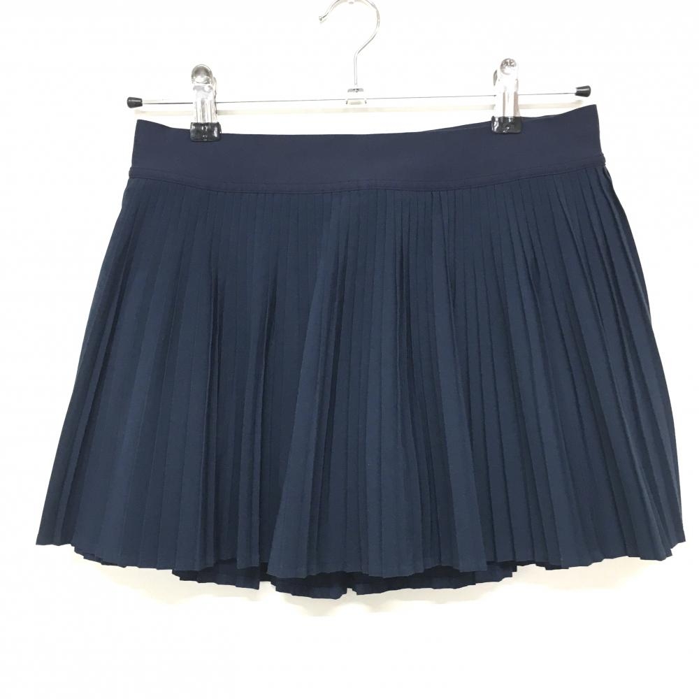 【超美品】ルルレモン プリーツスカート ネイビー ウエストゴム 内側インナーパンツ レディース 6　170/68A ゴルフウェア lululemon