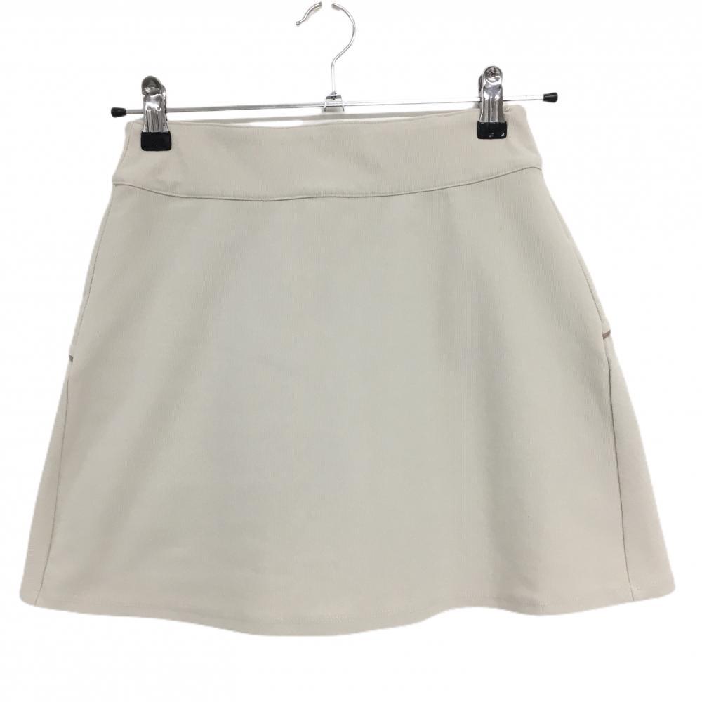 【超美品】アンサネス スカート ライトベージュ ストレッチ 内側インナーパンツ レディース S ゴルフウェア ANSUNESS