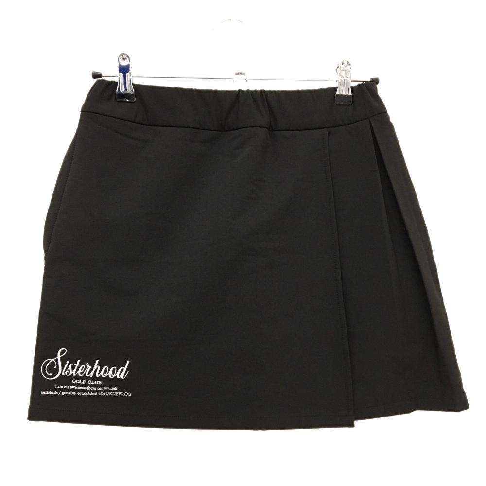 【新品】ラフロッグ スカート 黒 SISTERHOOD ウエストゴム 内側インナーパンツ レディース M ゴルフウェア 