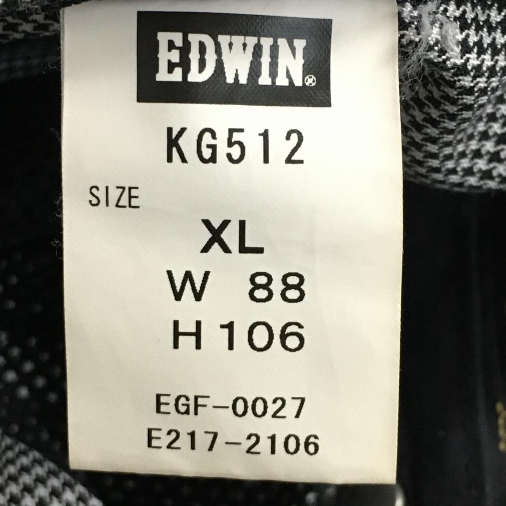 美品】EDWIN GOLF エドウィンゴルフ パンツ 黒×白 細千鳥格子柄 ティー装着可 メンズ XL ゴルフウェア - 中古ゴルフウェア 通販サイトReonard(レオナード)