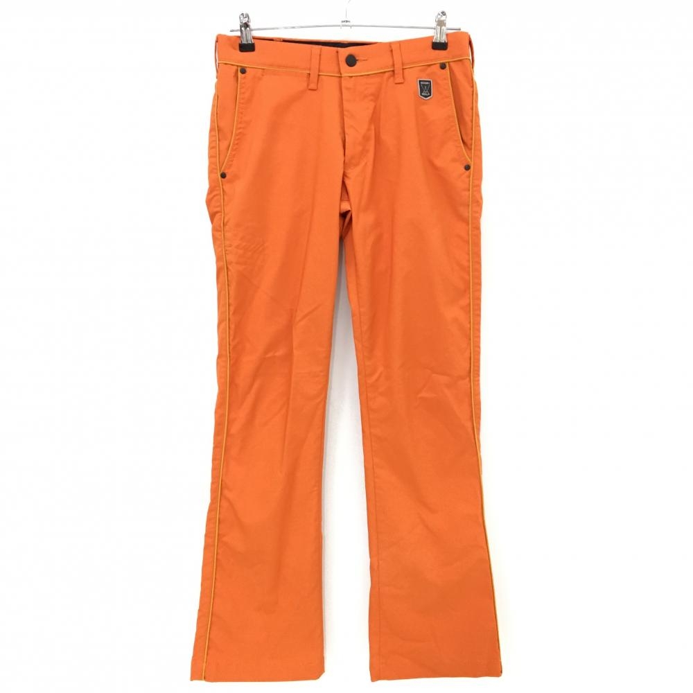 【超美品】エドウィンゴルフ パンツ オレンジ パイピングライン メンズ S ゴルフウェア EDWIN GOLF