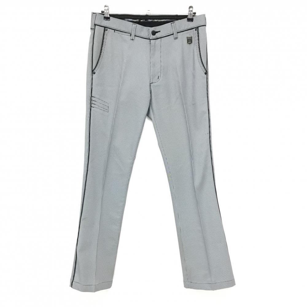 エドウィン パンツ 黒×白 千鳥格子  メンズ L ゴルフウェア EDWIN GOLF