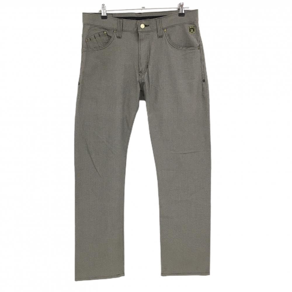【美品】エドウィンゴルフ パンツ ブラウン 千鳥格子 メンズ XL ゴルフウェア EDWIN GOLF