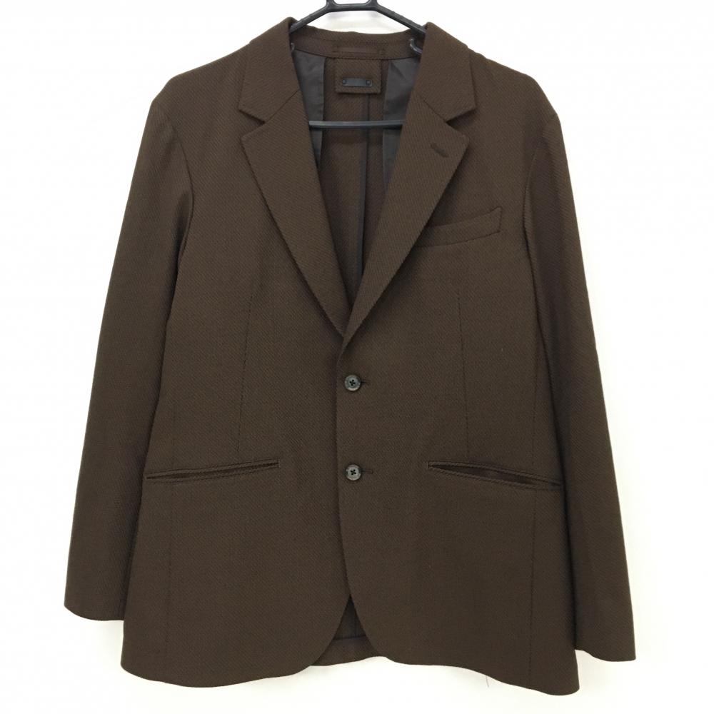 【美品】セントアンドリュース テーラードジャケット ブラウン 織生地 ウール混 メンズ M ゴルフウェア 2025年モデル St ANDREWS