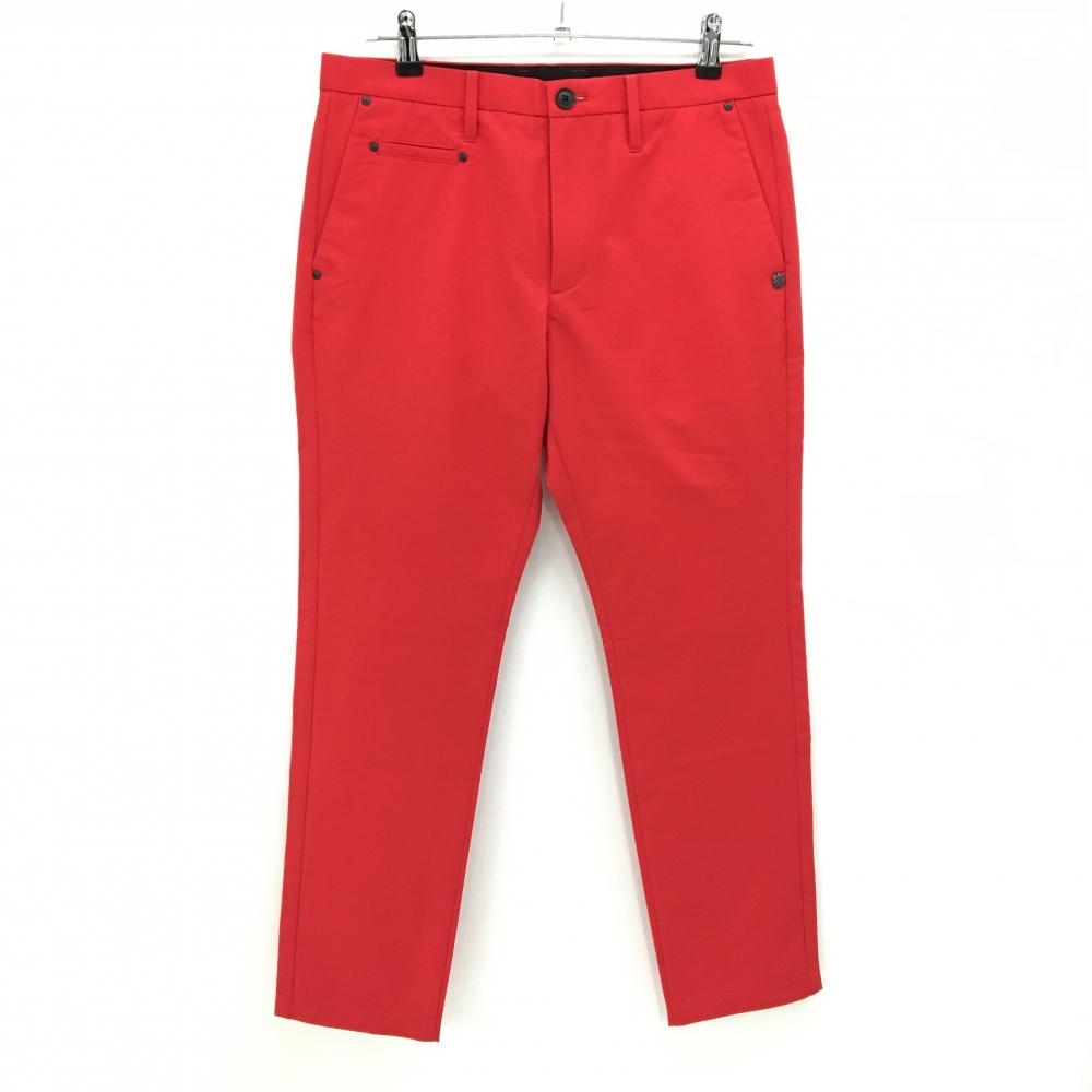 【超美品】セントアンドリュース パンツ レッド ロゴ刺しゅう  メンズ M ゴルフウェア St ANDREWS