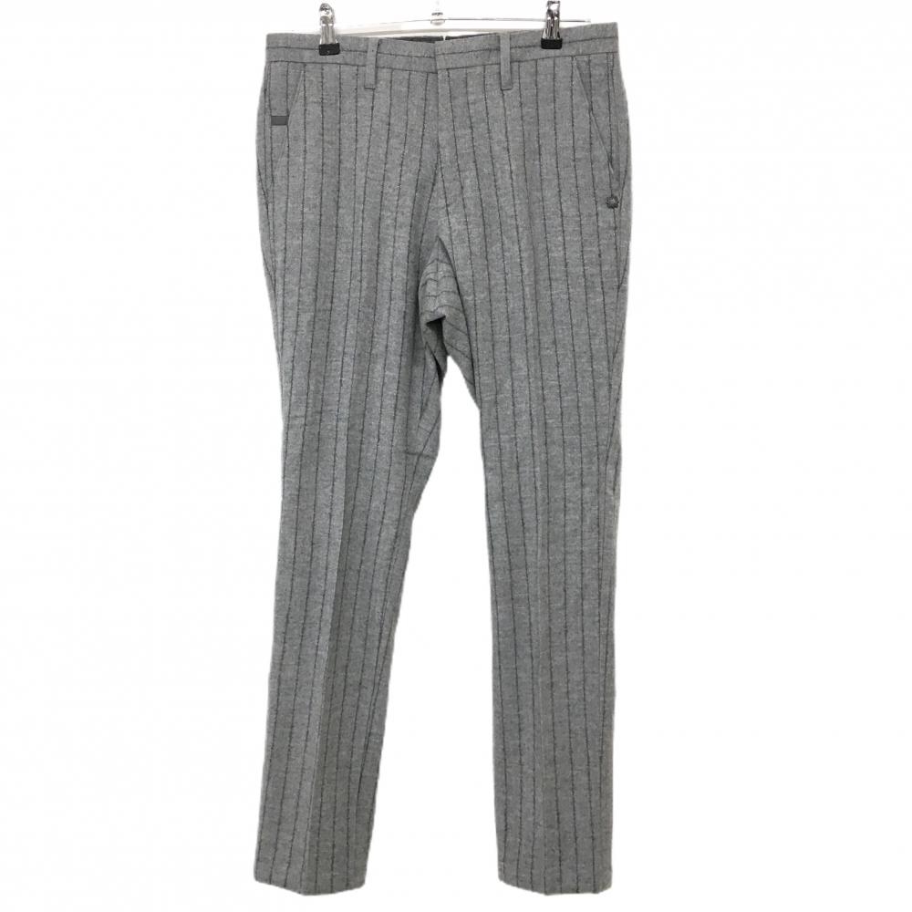 【超美品】セントアンドリュース ウールパンツ グレー ストライプ ラメ 裏地付 メンズ M ゴルフウェア 2023年モデル St ANDREWS