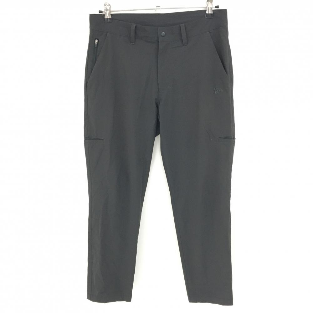 ニューエラ パンツ 黒系 地模様 ロゴ刺しゅう  メンズ MEDIUM ゴルフウェア New Era