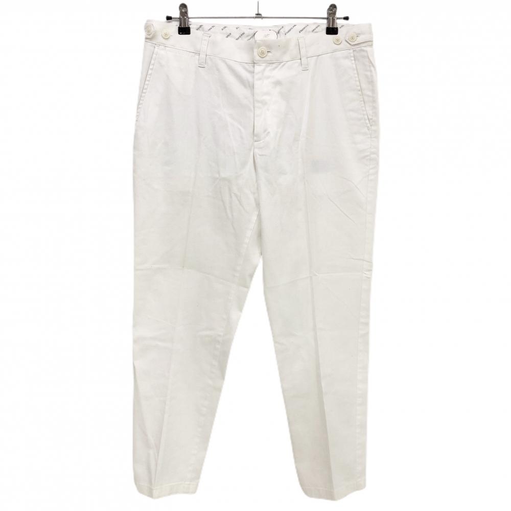 ニューバランスゴルフ パンツ 白 ティー装着可 バックロゴ メンズ 6(XL) ゴルフウェア New Balance